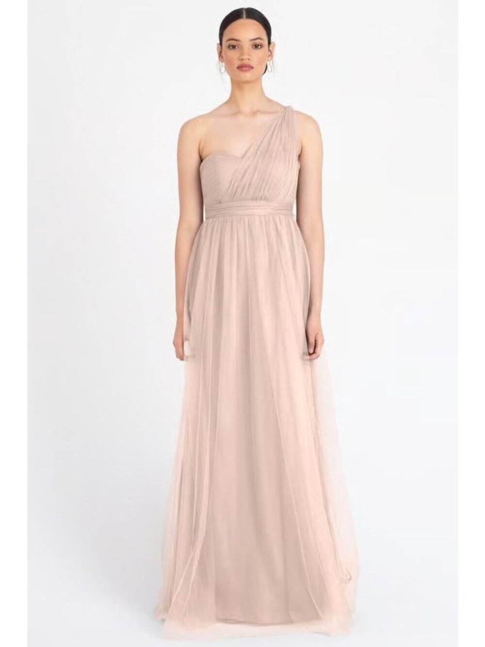 NEW Jenny Yoo Annabelle Gown Maxi Dress 18 Blush Pink Prom Formal Bridesmaid NWT